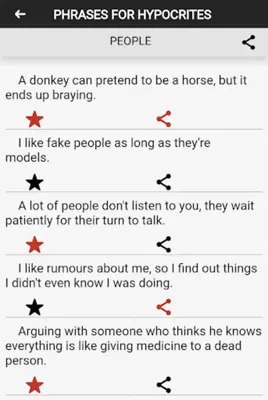 Phrases for Hypocrites android App screenshot 1