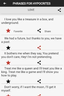 Phrases for Hypocrites android App screenshot 3